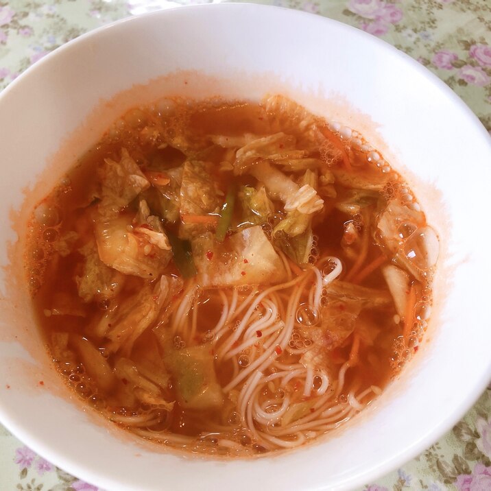 キムチにゅうめん